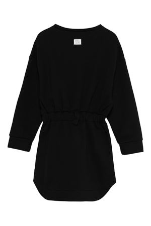 black cotton dress DOUUOD KIDS | DX1A50Z2502930